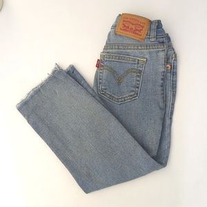 Levi's High Rise Ankle Straight jeans, size 5